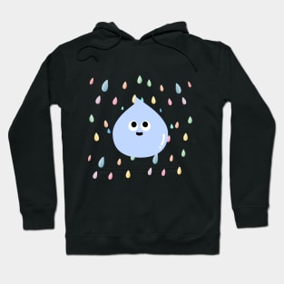 raindrops fall, raindrops, cute, lovely, adorable, charming, sweet raindrops Hoodie